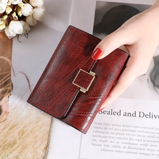 Carteras de cuero PU de alta calidad para mujer, tarjetero para niñas, monedero con cremallera para mujer, billetera de moda para mujer
