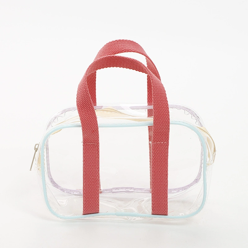 (WD12905) Clear Tote Bag Student Sweet Ins Style Shopping Bag Large Capacity Jelly New Ladies Tote Casual Bag