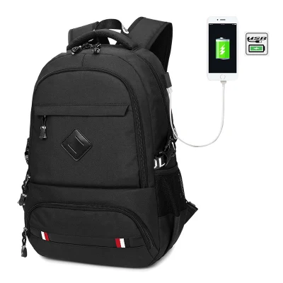 Mochila USB multifuncional de estilo coreano para hombres, bolsa de computadora para viajes de negocios, mochila de ocio para viajes