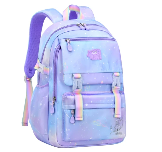 Chica primaria secundaria escuela secundaria libro niños estudiantes ocio deportes viaje mochila mochila (CY9909)